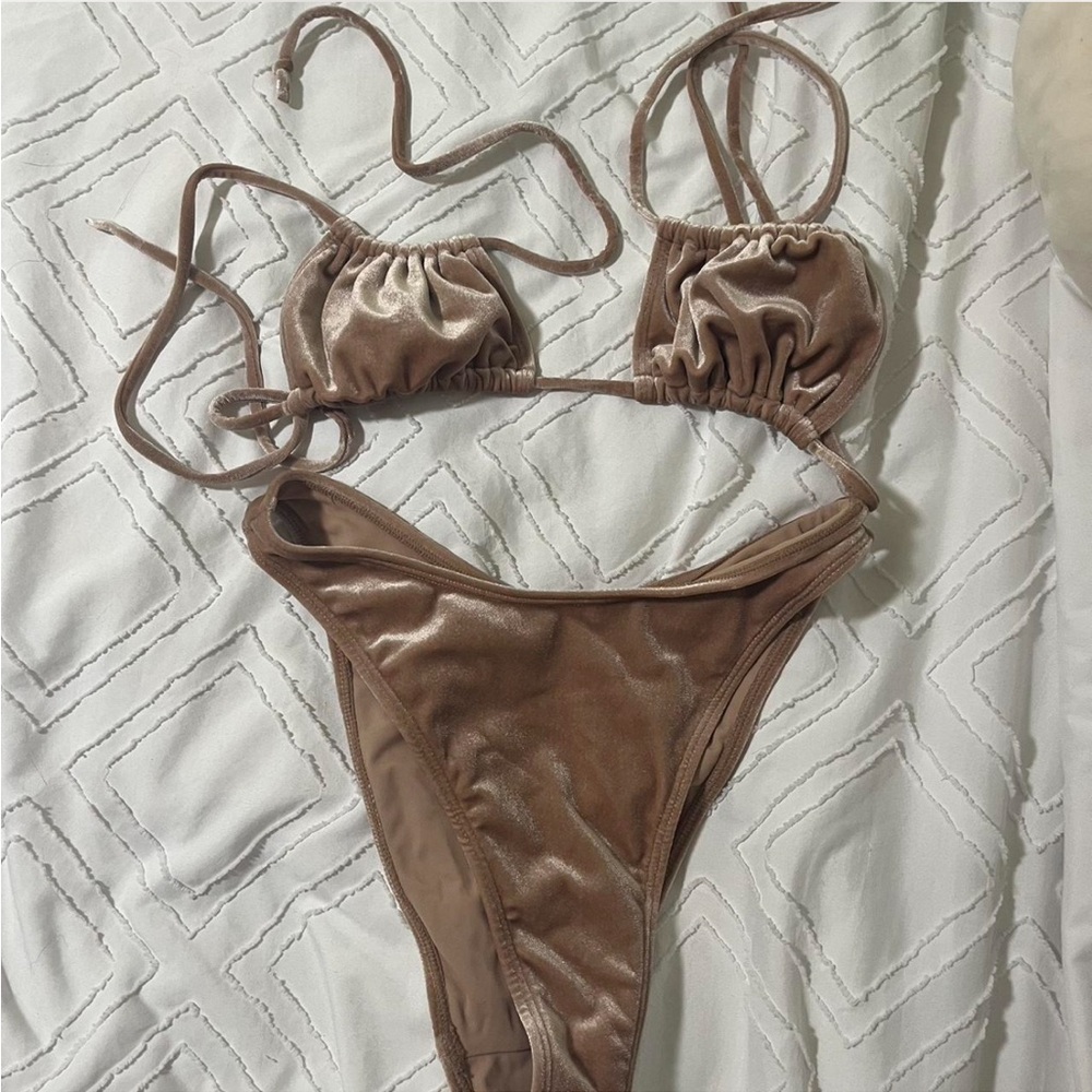 Kendall + Kylie velvet bikini